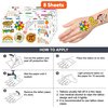 96 PCS Funny Cute Math Formula Symbols Temporary Tattoos Stickers Themed Birthday Party Decorations Supplies Decor Favors Mathematics Sticker Gifts For Kids Boys Girls Teachers Students School Prizes
