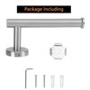 NearMoon Bathroom Toilet Paper Holder, Premium SUS304 Stainless Steel Rustproof Wall Mounted Toilet Roll Holder for Bathroom, Kitchen, Washroom (1 Pack, Brushed Nickel)
