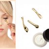 GOERTI 3Pcs Metal Makeup Spatula Mini Spoon and Eye Cream Massage Sticks Beauty Scoop for Facial Cosmetic Face Cream