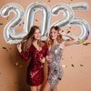 40 Inch Giant Silver Number 2025 Balloon, 2025 New Years Decorations for 2025 Happy New Year Eve Christmas and Graduations Party Supplies