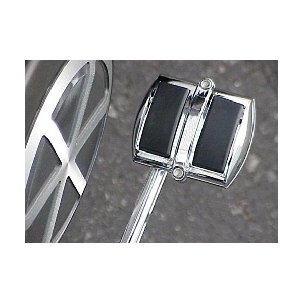 i5 Chrome Rear Brake Pedal Shifter Cover Compatible with Honda Kawasaki Suzuki & Yamaha Cruisers.