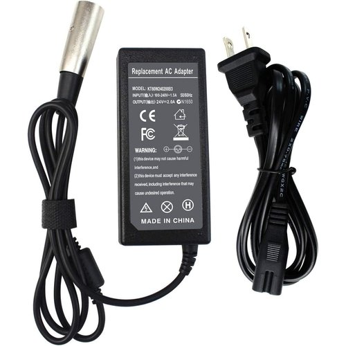 Easy&Fine 24V 2A XLR Electric Scooter Battery Charger for GoGo Mobility Scooter,Go-Go Elite Traveller SC40E/SC44E,Pride Mobility,Wheelchairs,Jazzy Power Chair & Plus Ezip Mountain Trailz,Schwinn