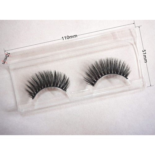 100pcs Transparent Empty Eyelash Lash Trays Holder Good Plastic Packaging Box Eyelash Storage Case Boutique Beauty Salons Rectangle for 25MM