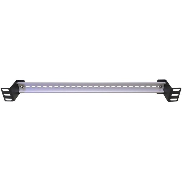 WatchfulEyE DIN Rail Mounting Bracket | Rack Mount DIN Rail Kit Rack Ears DIN Rail Slotted Aluminum Alloy Oxidation Length 17 Inch Width 35mm Height 7.5mm