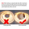 KXZM 24V COB LED Strip Light Warm White 3000K 5M/16.4ft 2400LEDs 4500Lm Uniform Glow CRI 93+ Flexible IP20 Not Waterproof LED Tape Lights for DIY Cabinet Bedroom Kitchen Home Decor(No Power Supply)