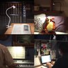 CeSunlight Clamp Desk Lamp, Clip on Reading Light, 3000-6500K Adjustable Color Temperature, 6 Illumination Modes, 10 Led Beads (Black)