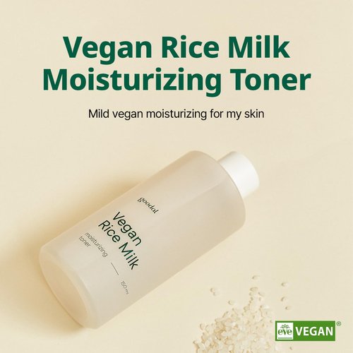 GOODAL VEGAN RICE MILK MOISTURIZING TONER (150ml, 5.07, Fl Oz)