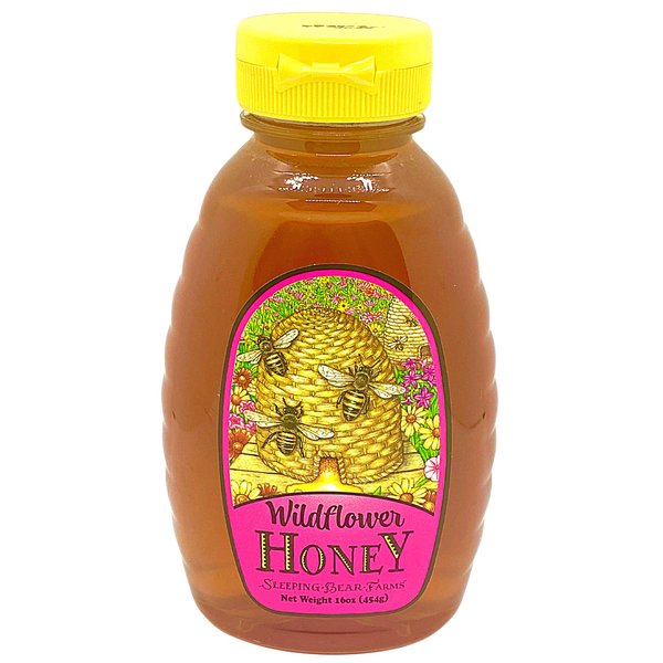 Wildflower Honey 16 oz. Bottle Unpasteurized Unblended No Additives Pure Honey