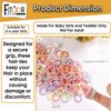Fashion Fitoor Colorful Elastic Rubber Bands Seamless Cotton Hair Bands for Women Girls and Kids Baby - Versatile Hair Ties Ponytail Holders Headband Hair Accessories (200)