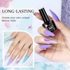 LKE Pastel Gel Nail Polish Kit Spring Easter Gel Polish Set 6 Color Red Pink Purple Blue Green Bright Yellow Gel Polish Soak Off U V Led Gel Nail Art Manicure Kit for Girls Women