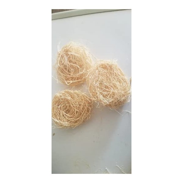 Enerem African Local Sponge 3 pcs /Kankan ibile 3pcs / Spiritual Bath Sponge / Raw Sponge / Unprocessed Sponge, Yellow
