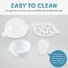 AROMA® Overly Easy Egg Cooker, Steamer, and Electric Egg Poacher | XL Capacity Egg Steamer Fits 7 Eggs