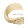 YILITE Human Hair Extensions Wire Hair,20 Inch 110g #60 Platinum Blonde Wire Hair Extensions Human Hair,Remy Human Hair Extensions with Invisible Fishing Line (20inch #60 110g)