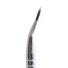 Nanshy Precise Bent Eye Liner Brush - Thin Angled Eyeliner Brush with Small Fine Point Tip for Dry or Gel Eyeliner Application - Angle Eye Makeup Brush Tool - Vegan & Cruelty-Free - White