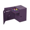 Ultimate Guard Flip 'n' Tray 133+, Deck Case for 133 Double-Sleeved TCG Cards + Dice Tray, Purple, Independent Magnetic Closure & Microfiber Inner Lining