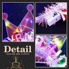 DRESBE Light Up Birthday Headband LED Happy Birthday Headbands Birthday Party Favors Hair Accessories for Women (Blue-Colorful Light)