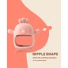 3 Packs Baby Teething Toy Silicone Teething Mitten for Babies Over 3 Months Anti Dropping Wrist Hand Teethers Baby Chew Toys for Sucking Needs, BPA Free (Pink, Caramel & Coral Red)