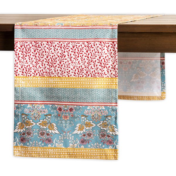Maison d' Hermine Table Runner 100% Cotton 14.50 Inch x 108 Inch Decorative Runner Table Runners, Dining, Kitchen, Parties & Camping, Marquise (Single Layer) - Spring/Summer