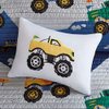 Kids Bedding Boys Orange & Green Monster Trucks Blue Full/Queen Quilt, Shams, & Toss Pillow + Homemade Wax Melts