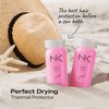 NK Professional Care Perfect Drying Ampoule, Thermal protector for hair, Conditioner, Frizz free, Shine, Silky and Heat Protection for hair. 3 x 12ml/ea