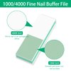 CGBE Nail Buffer Block and Shine Kit, 50 Count Mini Nail Buffer for Polishing Smooth and Shiny Natural Nails Fingernail Mini Buffer Nail File Smoother Buffer Block 1000/4000 Grit