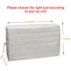 Luxiv Indoor Air Conditioner Cover, White Window Unit Cover Anti-Rust Adjustable Cover for Indoor Window AC with Free Elastic Straps (24.5x17x2.5)…