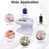 Air Nail Dryer with Automatic Sensor, 300W Timing Air Nail Fan Blow Dryer for Both Hands and Feet, Warm & Cool Wind Blower Dryer for Regular Nail Polish, Home and Salon Use No Harmful (Light Blue)