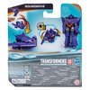 Transformers Toys EarthSpark 1-Step Flip Changer Soundwave 4-Inch Action Figure, Robot Toys for Ages 6 and Up