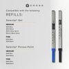 Cross Bailey Light Refillable Rollerball Pen Presented in a Everyday Gift Box - Medium Point, Black Ink, Polished Burgundy