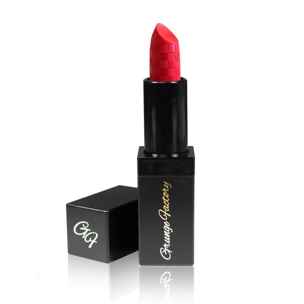 Grunge Factory Cosmetics Moisture Matte Lipstick in Road Rage Red