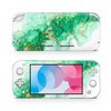 ZOOMHITSKINS Switch Lite Accessories, Compatible for Switch Lite Skin, Jade Marbling Light Green Golden White, 3M Vinyl, Durable & Fit, Easy to Install, Made in The USA