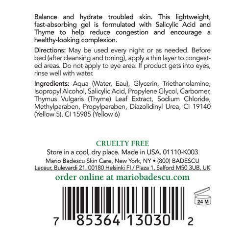 Mario Badescu Anti Acne Serum for Combination & Oily Skin | Clarifying Gel-Serum that Tackles Clogged Pores | Formulated with Salicylic Acid and Glycerin | 1 FL OZ
