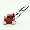 Compact Dollhouse Miniature Lawn Mower, Educational Toys Red Coated Mini Lawnmower for,Interactive Game, Over Age Kids