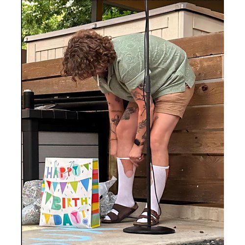 BVIELOY Show off Funny Colorful Novelty Socks ，Gag Christmas Gifts for Men and Women New Year