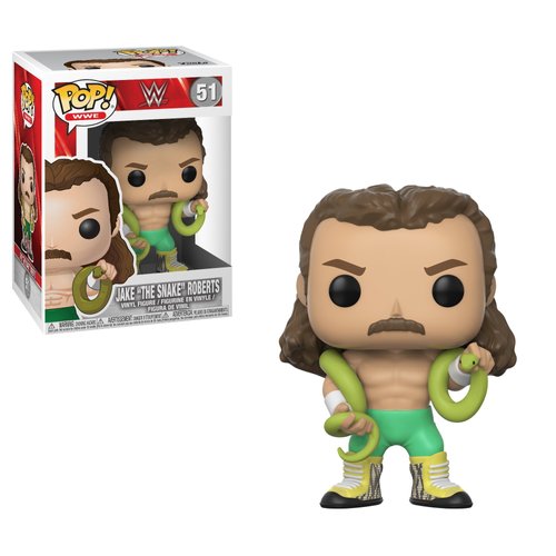 Funko POP! WWE: WWE Jake The Snake (Styles May Vary) Collectible Figure, Multicolor