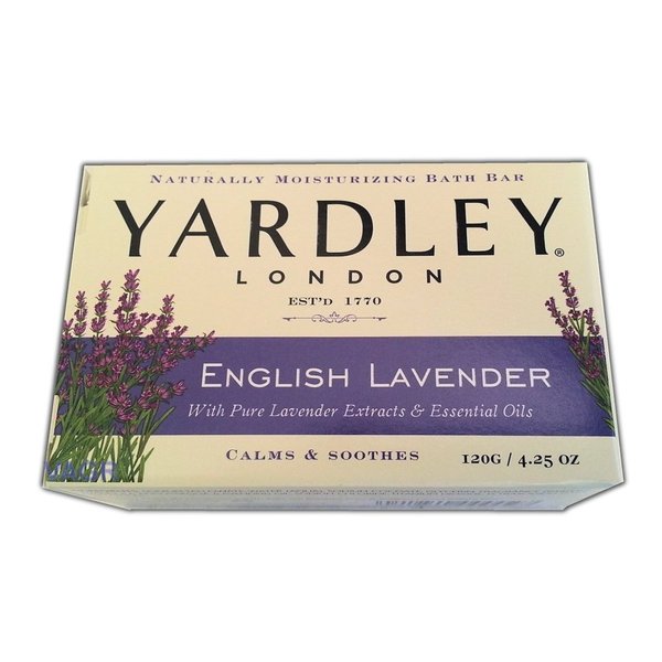 Yardley London Moisturizing Bar English Lavender with Essential Oils 4.0 oz
