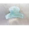 Generic Medium blue marbled acrylic and metal hair claw clip