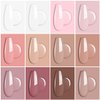 AIMEILI Hema Free Solid Gel Nail Polish 12 Colours Solid Nail Gel UV LED Soak Off White Pink Solid Cream Gel Polish Set 2