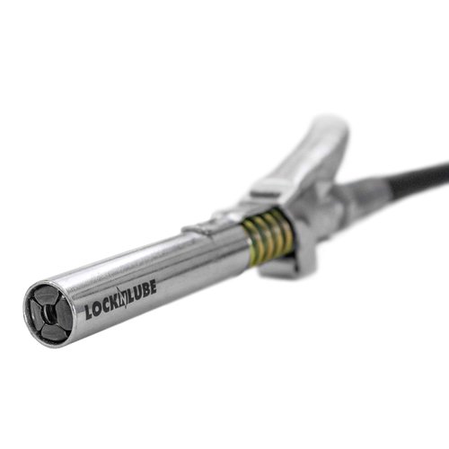 LockNLube Grease Gun Coupler XL - Extra reach for recessed grease fittings