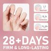 ArtiClaws Solid Nail Glue for Press On Nails 20g Solid Gel Nail Glue for Clear Acrylic Nail Tips Fake Nails Solid Hard Gel for Nail Strengthen UV Cured Nail Glue