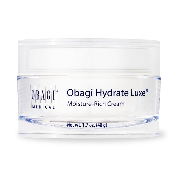 Obagi Hydrate Luxe Ultra-Rich Facial Moisturizer – Non-Comedogenic with Tara Seed Extract and Shea Butter – Intensive Night Face Cream for Dry, Sensitive or Aging Skin – 1.7 oz