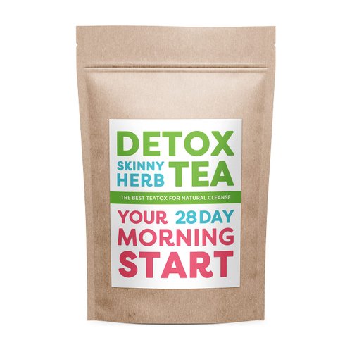 Morning Start Hibiscus Tea Bags Detox Tea - 28 count, Drink Every Morning, Caffeine Free, Gluten Free, Keto Friendly by Detox Skinny Herb Tea