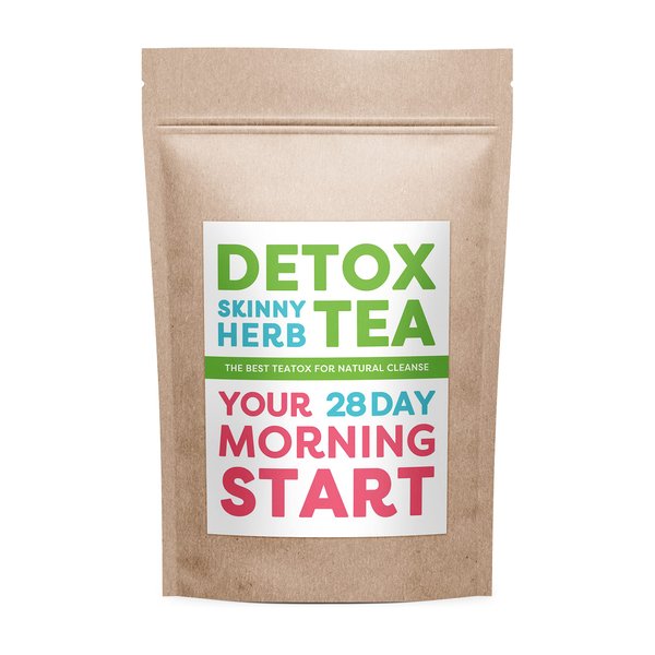 Morning Start Hibiscus Tea Bags Detox Tea - 28 count, Drink Every Morning, Caffeine Free, Gluten Free, Keto Friendly by Detox Skinny Herb Tea
