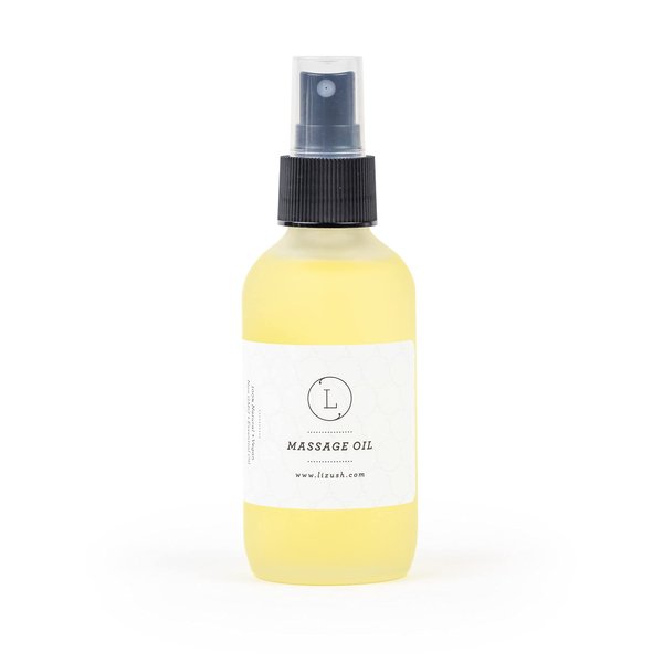 Eucalyptus Massage Oil, Moisturizing Nourishing and Reviving Massage Oil for Silky Skin, 4 oz Pampering Body Oil for Men, Women, Natural, Vegan and Non GMO, Premium Oils Handmade by Lizush.