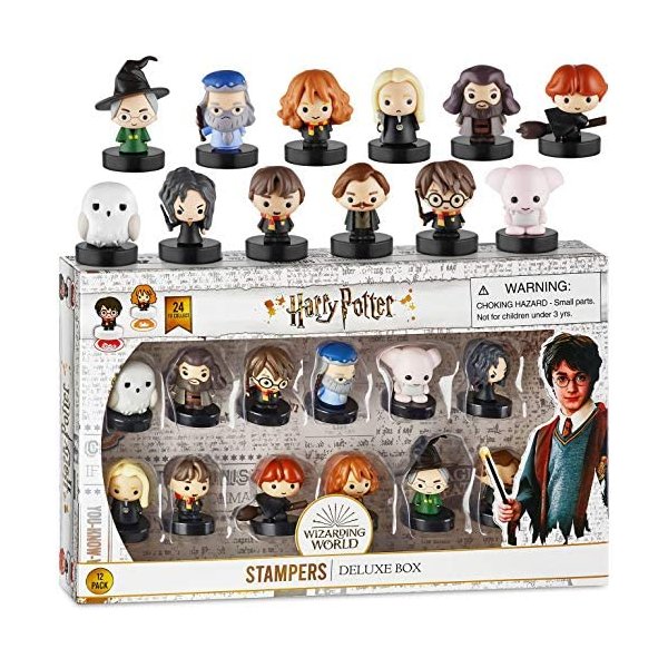 Self-Inking Harry Potter™ Stampers, Set of 5 – Harry Potter Gifts, Collectables, Party Decor, Cake Toppers – Death Eater, Voldemort, Lucius Malfoy and More by PMI, 2.5 in. Tall
