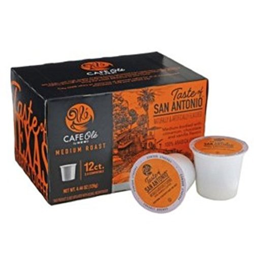 H-E-B Cafe Ole Taste of San Antonio Medium Roast Single Serve Coffee Cups 12 count