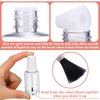 Irenare 10 Pcs Refillable Empty Nail Polish Bottles with Brush Mixing Marble Conservation Insert and Brush Top Plastic Nail Polish Container, Clear (30 ml)