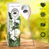 Classy Casita Soil Moisture Meter - Digital Indoor and Outdoor Plants Soil Hydrometer, Gardening Gadget Potted Houseplant Probe Sensor, Garden Grass Tester Watering Humidity Reader Indicator - White