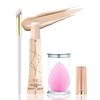 Air Cushion Foundation Beauty Wand Kit,Matte Concealer Foundation Liquid Cream,Cover Face Pores Spots Silky Moisturizing Breathable Foundation Stick,Long-lasting Waterproof Natural Face Makeup for Women -03Natural