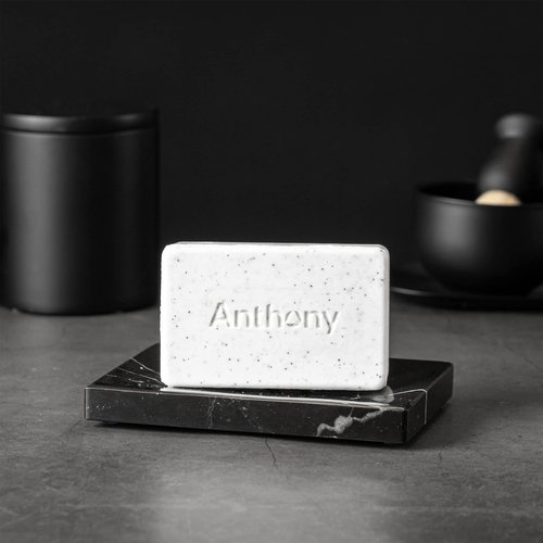 Anthony Mens Soap Bar Exfoliating Soap: Grapefruit Scent – Contains Cucumber Extract, Jojoba, Shea Butter, Squalane and Coconut Oils, Moisturizes & Exfoliates Body Skin 5 Oz